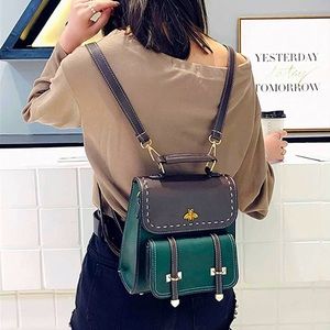 Mini Bumble Bee Leather Backpack